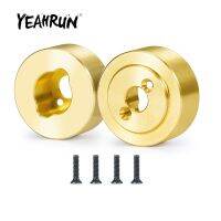 YEAHRUN 2Pcs Brass Rear Axle Knuckle Cup Balance Weights Adapters Counterweight for Axial SCX24 90081 1/24 RC Car Truck Parts  Power Points  Switches