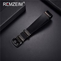 REMZEIM Retro Leather Nato Strap 18mm 20mm 22mm 24mm Zulu Wrist Straps Watch Accessories Handmade Replace Watchband