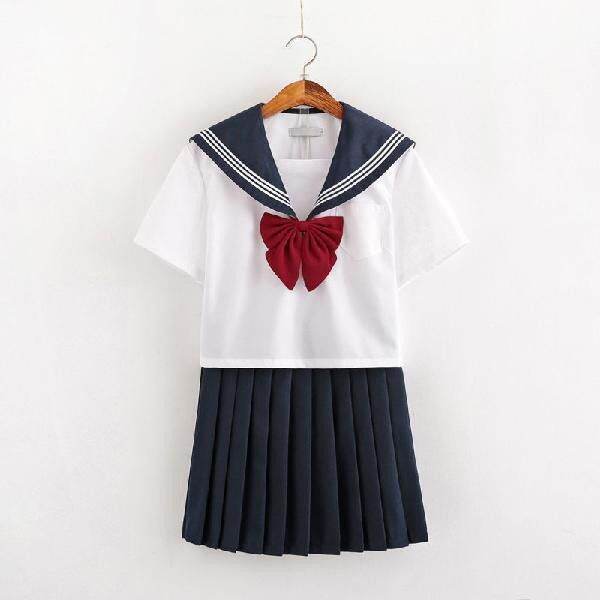 【Ready Stock White JK uniform. Basic sailor suit. Student uniforms ...