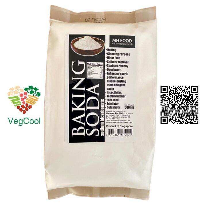 MH FOOD Baking Soda (Sodium Bicarbonate) For Baking, Cleaning Purpose