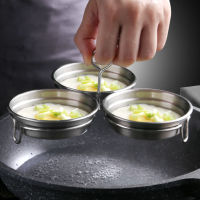 Non-Stick Steamed Egges แม่พิมพ์สแตนเลสไข่ Poacher Poaching Pan แม่พิมพ์ไข่ Steamer ครัวทำอาหารเครื่องมือ Gadget