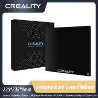 Creality 235X235x4mm ที่นอนกระจกเทมเปอร์3มิติสำหรับ Ender3 / Ender 3 V2 / Ender 3 Pro