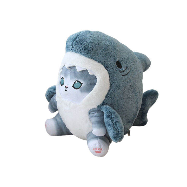 plush-shark-cat-toys-stuffed-dolls-throw-pillows-cushions-home-decor-kids-gift