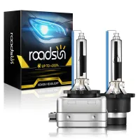 (Premium car) Roadsun 2x ไฟอัตโนมัติ D1S D2S D3S D4S Xenon HID หลอดไฟ12V 35W D1R D2R D3R D4R ไฟหน้า3000K 4300K 6000K 8000K D1 D2 D3 D4