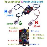 +——{} Φ18mm/0.7In RGB Dot Laser DPSS Parts &amp; TTL Driver Board For Sighting Device Disco DJ Party Projector Stage Lighting Diode Module