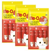Me-O (Meo) Cat Treat Crab Flavor 60g (3 units) มีโอ ขนมแมวเลีย รสปู 60 กรัม (3 ห่อ)