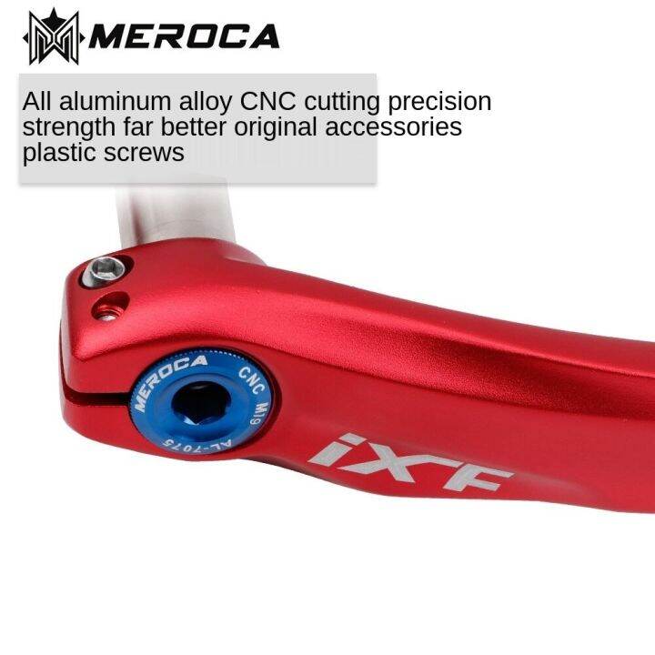 meroca-ฝาปิดขาจานกระโหลกกลวง-อลูมิเนียม-cnc-screw-mountain-bike-crank-cover-screws-m18-m19-m20-bolt-for-shimano-iamok