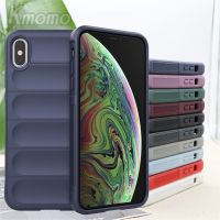 For iPhone X XR XS Max 8 7 6 6s Plus SE 2020 Phantom Shield Elasticity Skin Shockproof Rubber Soft TPU Full Len Protective Silicone Anti-Drop Back Case Protection Shell