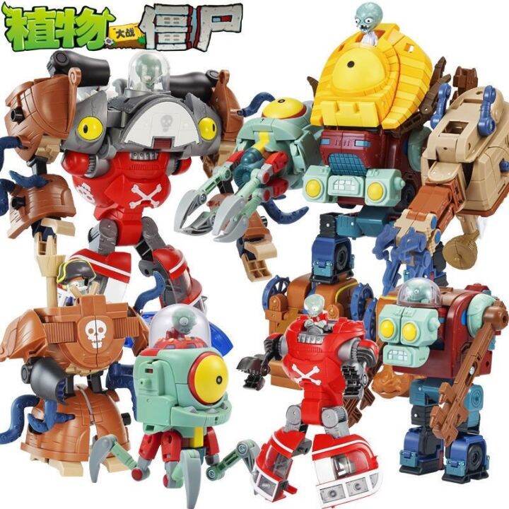 The original alloy plants vs zombies transformers toy robots a boy