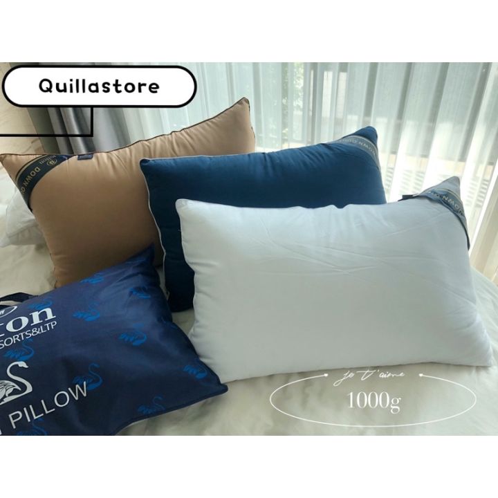 ready-stock-หมอน-hilton-เกรดโรงแรม-มี-3-ระดับ-หมอนหนุนเพื่อสุขภาพ-หมอนผ้าฝ้ายแท้-หมอนหนุนสุขภาพโรงแรม-5-ดาว-pillow-soft