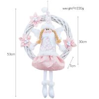 Christmas Angel Plush Doll Pendant Xmas Tree Hanging Ornaments Merry Christmas Decorations 2023 New Year Gifts