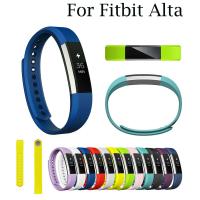 สายนาฬิกาซิลิโคนสำหรับ Fitbit Alta คุณภาพสูงสมาร์ทสร้อยข้อมือสายรัดข้อมือสำหรับสร้อยข้อมือสุขภาพอัลต้า HR สายรัดข้อมือ