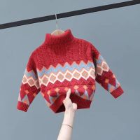 Toddler Baby Sweater Autumn and Winter Christmas Childrens Turtleneck Sweater Boy Girl Pullover Sweater