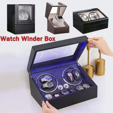 Watch winder outlet with light