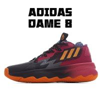 RT 2023 HOT 【Original】 AD * DAME- 8 Professional Breathable Durable Cushioned MenS Combat Basketball Shoes Black Red