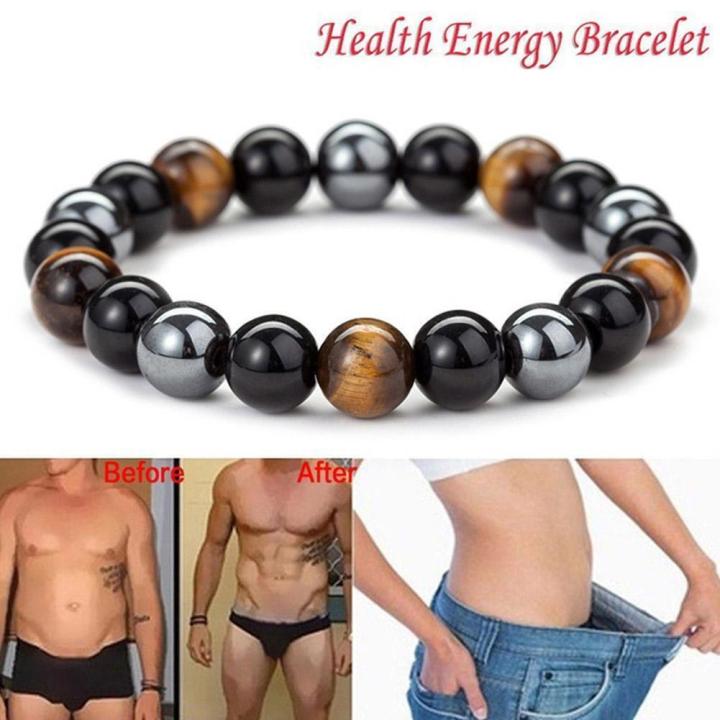 magnetic-therapy-bracelet-magnet-jewelry-beaded-bracelet-map-stone-hand-string-black-stone-bracelet