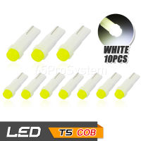 65Infinite (แพ๊ค 10 COB LED T5 สีขาว) 10 x T5 74 2721 37 1SMD LED มาตรวัดความเร็ว ไฟเรือนไมล์ ไฟปุ่มกด ไฟสวิทช์ Speedometer Instrument Gauge Cluster Dash Light Bulbs สี ขาว (White)