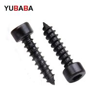 50pcs/lot M2 M2.6 M3 M3.5 M4 Carbon Steel With Black Hexagon Socket Cap Head self tapping screw Model Screws Nails Screws Fasteners