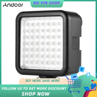 Andoer W49 Mini Interlock กล้อง LED หรี่แสงได้กล้องถ่ายวิดีโอแสงรองเท้า Mount อะแด็ปเตอร์สำหรับแคนน่อน Nikon Sony A7 DSLR