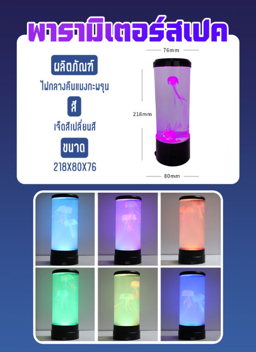 creator-โคมไฟแมงกะพรุน-โคมไฟชาร์จ-usb-แมงกะพรุน-ไฟ-led-ห้องนอน-ไฟแต่งห้องนอน-jellyfish-lamp-โคมไฟลาวา-lava-lamp-ของขวัญสำหรับเด็ก-โคมไฟในห้องนอน-ของขวัญวันเกิด-ไฟตกแต่งห้อง-ของตกแต่งห้อง