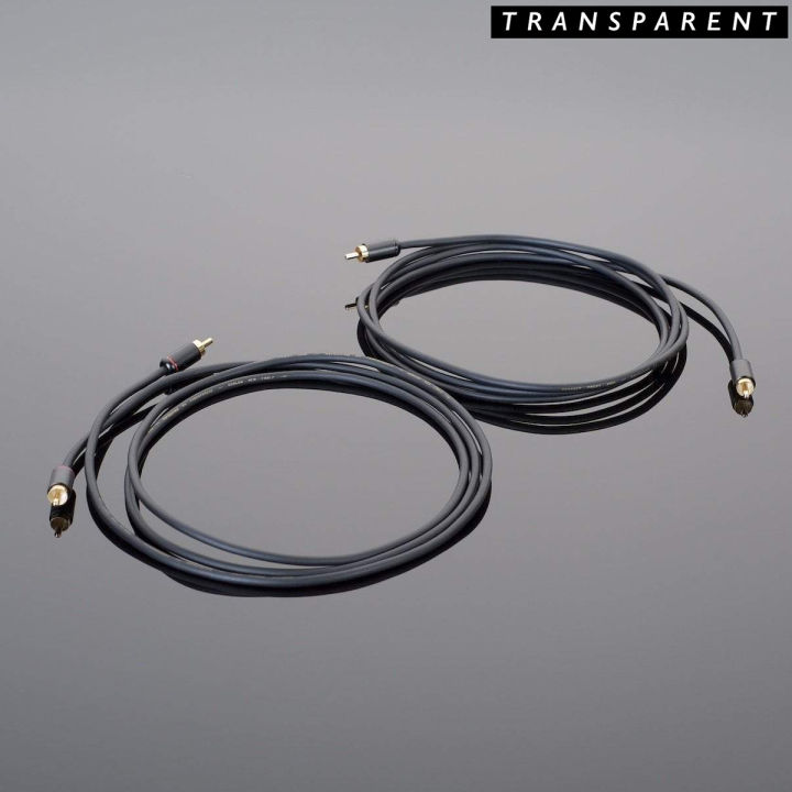 ของแท้100-transparent-hardwired-rca-interconnects-cables-audio-grade-rca-cable-ยาว-0-9m-ร้าน-all-cable