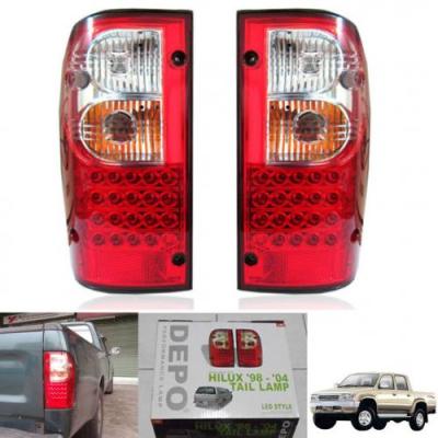 ชุดไฟท้าย LED Toyota Hilux Tiger 1998-2004 พร้อมชุดสายไฟติดตั้ง