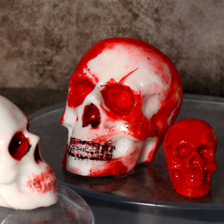 diy-home-decoration-handmade-gift-resin-mold-epoxy-skull-candle-mold