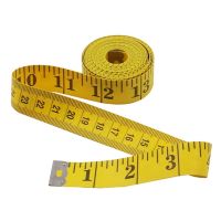 อุปกรณ์วัดเมตริก/เทปจักรพรรดิแบบนิ่มเทปวัดสำหรับตัดเย็บเสื้อผ้าให้มีน้ำหนักตัว