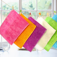 Cleaning Rag Dish Cloths Bamboo Fiber High Efficient Anti-Grease Towel Washing Towel Magic Kitchen Lazy Cleaning Wiping 520PCS