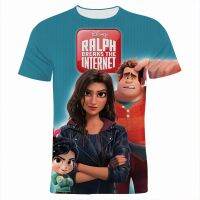 2023 NEWWreck-It Ralph T เสื้อผู้ชายผู้หญิงพิมพ์ T เสื้อฤดูร้อน Streetwear Tops