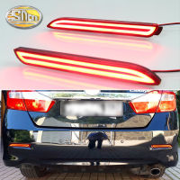 2PCS For Toyota Camry 2009 - 2014 2-in-1 Functions Car LED Rear Fog Lamp Bumper Light Auto ke Light Reflector