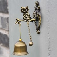 Vintage Doorbell แขวนผนังเครื่องประดับโลหะ Wind Chimes ตกแต่งสวนโชคดี Knocker กระดิ่งกลางแจ้ง Home Porch Decor