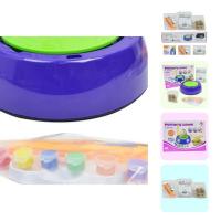 1 Set Interesting Comfortable Grip Educational Stable Base Pottery Wheel Machine Kid Ceramic Pottery Machine for Girl Clay  Dough