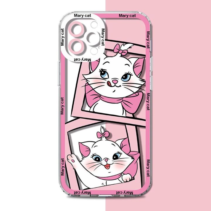 23New Disney Marie Cat Soft Silicone Case For Samsung Galaxy S23 S22 Ultra S21 FE S20 S10 Plus Note 20 10 A32 A52S A52 A72 A13 A53 A73