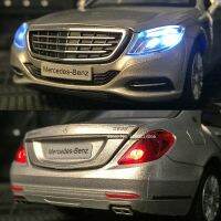 132 Benz Maybach S60รถรุ่นของเล่นล้อแม็ก D Iecasts โลหะของเล่นยานพาหนะแสงเสียงดึงกลับของเล่นรุ่นสำหรับเด็กของขวัญวันเกิด