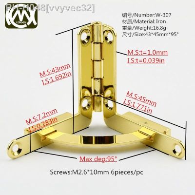 【LZ】txr931 2pc 43x45mm open95deg High-grade woodencase mute hinge  Jewelrybox  Collectionbox  winecase  woodencase Woodworking hinges W-307
