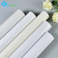 fyjhWaterproof Wallpapers Self-Adhesive Pure White Decorative Film Cupboard Wardrobe Door Desktop Furniture Renovation Wall Sticker