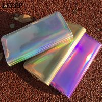 Dompet Holografik Laser Lanyard Baru Dompet Panjang Wanita Tas Clutch Wanita Dompet Wanita Dompet Tas Saku Ponsel Ritsleting