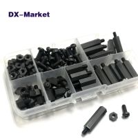 M3 M4 nylon standoff spacer screw kit female hex plastic pillar isolation column bolts Nylon hexagonal column single pass F007