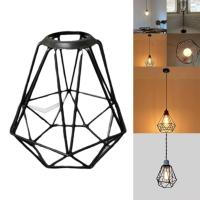 Metal Pendant Light Shades Chandelier Light Cover Protective Bulb Cage Guard for Home Bathroom Bedside Lamp Hallway Decoration LED Strip Lighting