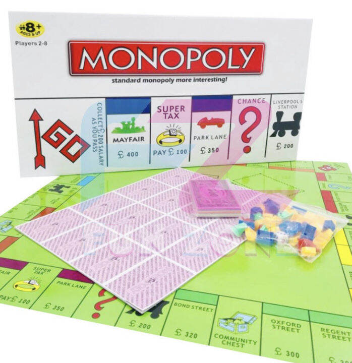 Malaysia Stock Fast Shipping Ready Stock! MONOPOLY BOARD GAME CLASSICAL