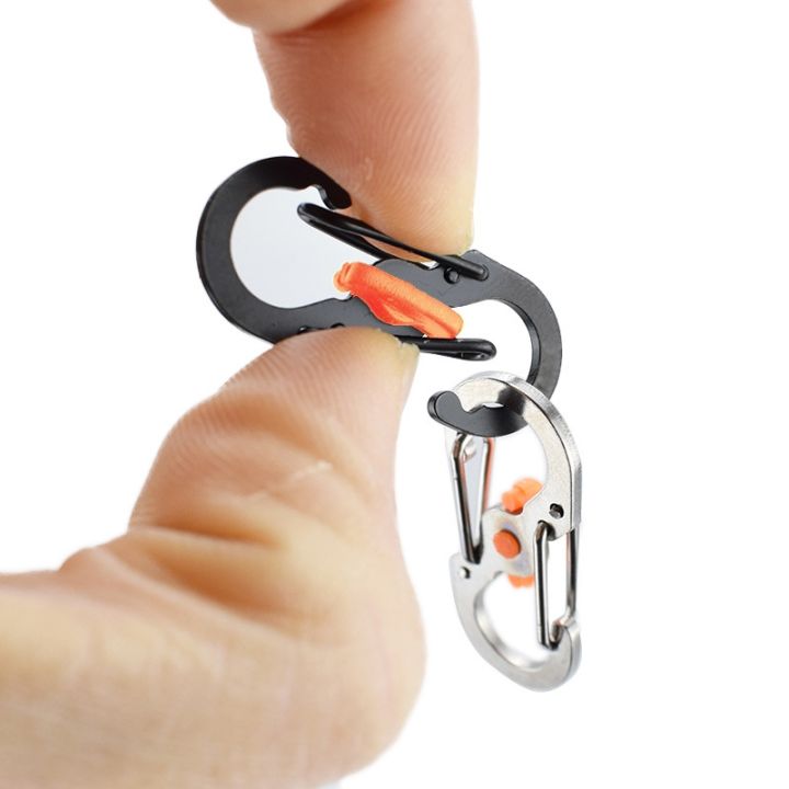 10pcs-outdoor-camping-s-type-with-lock-keychain-anti-theft-buckle-key-lock