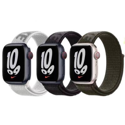 【Hot Sale】 Suitable for iwatch7SE/6 strap nylon loop sports Apple5 generation 4/3/2/1