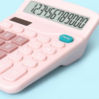 Necessitiesshopเครื่องคิดเลข 12 หลัก สีฟ้า/ชมพู 12 Digits Electronic Calculator T6