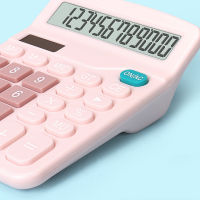 Necessitiesshopเครื่องคิดเลข 12 หลัก สีชมพู 12 Digits Electronic Calculator solar พร้อมส่งจากไทย T6