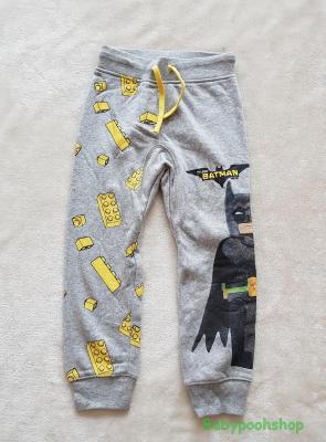 กางเกงขายาว ขาจั๊ม สกรีนลาย Batman สีเทา งานช้อป size 2-4y / 4-6y / 6-8y / 8-10y