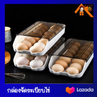 กล่องเก็บไข่ กล่องจัดระเบียบไข่ แบบฝาใส กล่องจัดระเบียบสิ่งของในตู้เย็น กล่องเก็บไข่ไก่ กล่องเก็บไข่เป็ด egg storage box