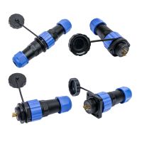 SD20 IP68 Waterproof Male ＆ Female Socket 1 2 3 4 5 6 7 9 10 12 14 Pin Panel Mount Wire Cable Connector Welding Aviation Plug