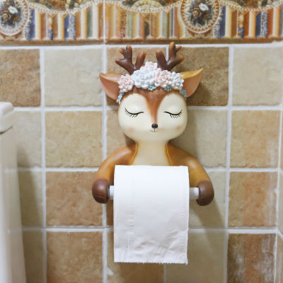 Toilet paper Holder Funny Rolling Paper Holder Toilet Paper Holder Creative Paper Towel Holder for Bathroom Kitchen Paper Holder