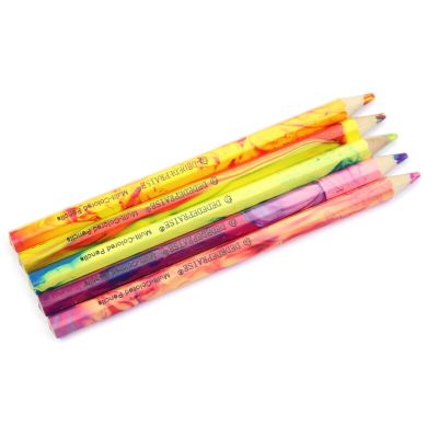 DEDEDEPRAISE 4-Color Mixed Color Pencils Set Thick Lead Colored Pencils Painting Sketching Wood Color Pencil School Art Supplies